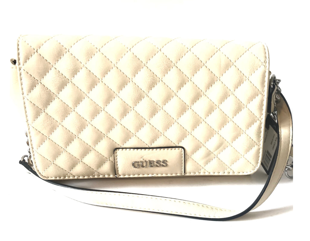GUESS Quilted Leather Cross Body Bag | Brand New |