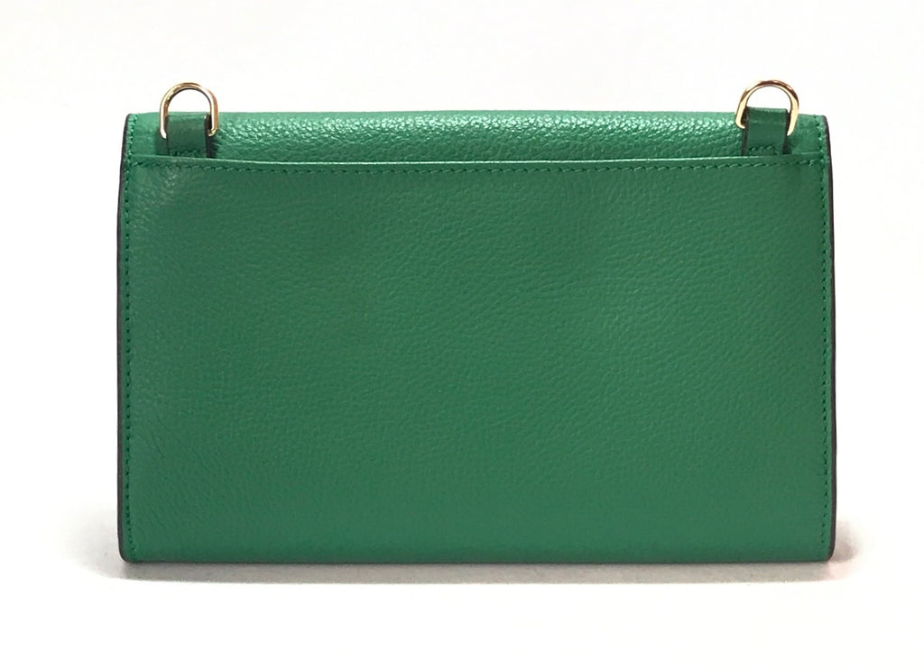 Henri Bendel Green Leather Cross Body Bag | Gently Used |