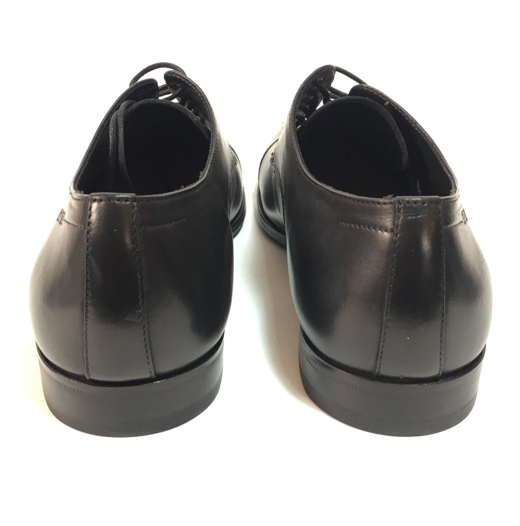 HUGO BOSS Men's Black Leather C-Mation Oxford Dress Shoes | Like New |