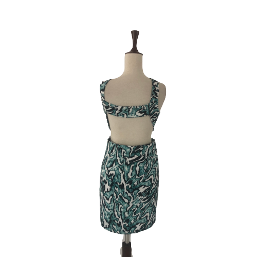 ZARA Printed Cut-Out Dress | Gently Used |