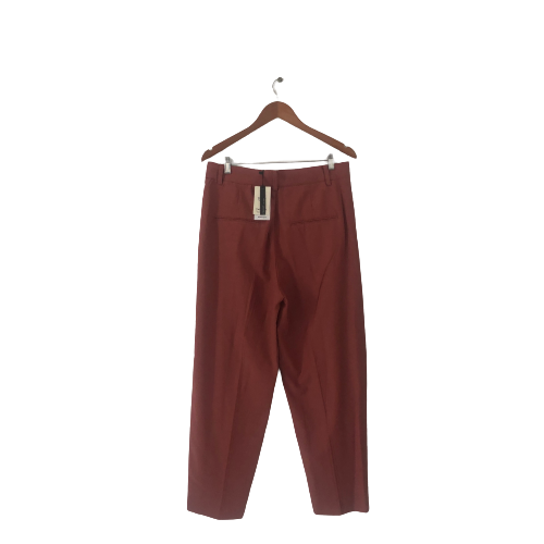 Mango Deep Pink Straight-Leg Pants | Brand New |