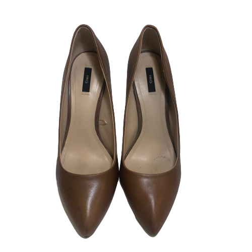 Mango Tan Pointed Pumps | Pre Loved |