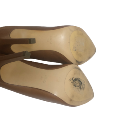 Mango Tan Pointed Pumps | Pre Loved |