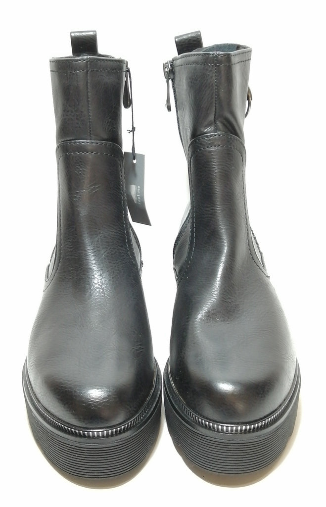 Marco Tozzi Black Mid Calf Leather Boots