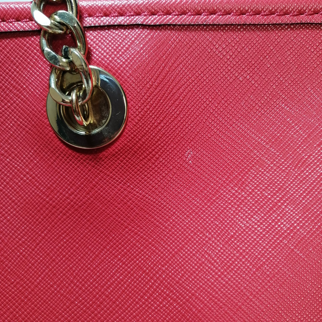 ALDO Red Front Pocket Faux Leather Tote | Gently Used | | Secret Stash