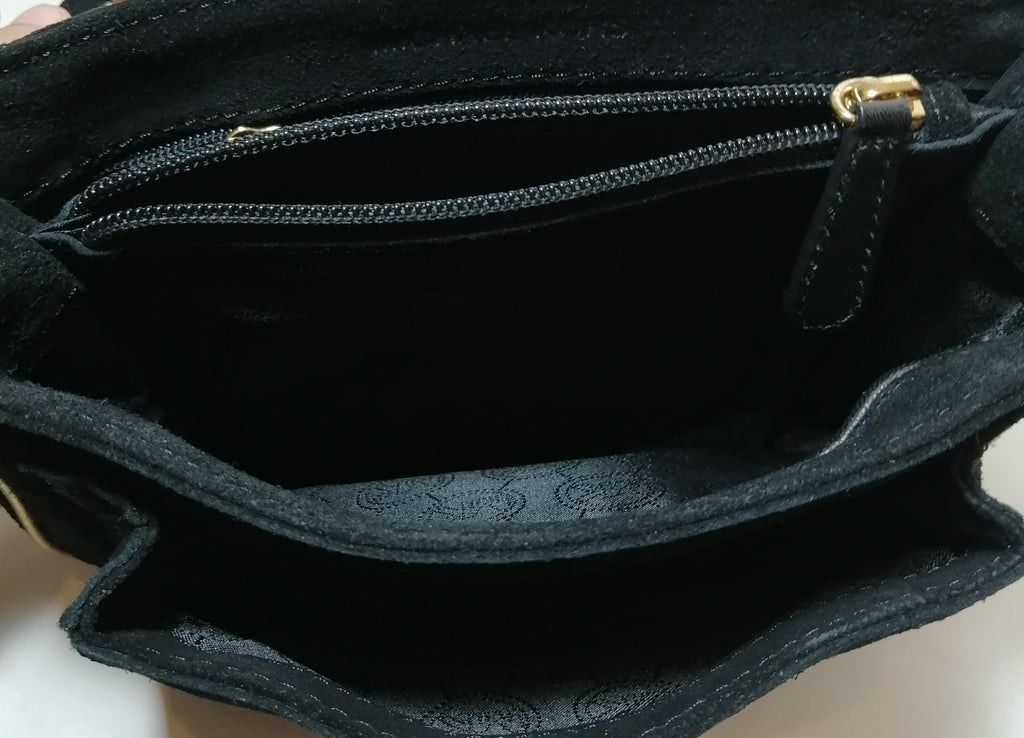 Michael Kors Black Suede Small Sloan Shoulder Bag | Pre Loved ...
