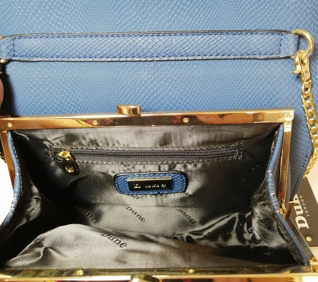 DUNE Blue Textured Shoulder Bag | Like New | | Secret Stash