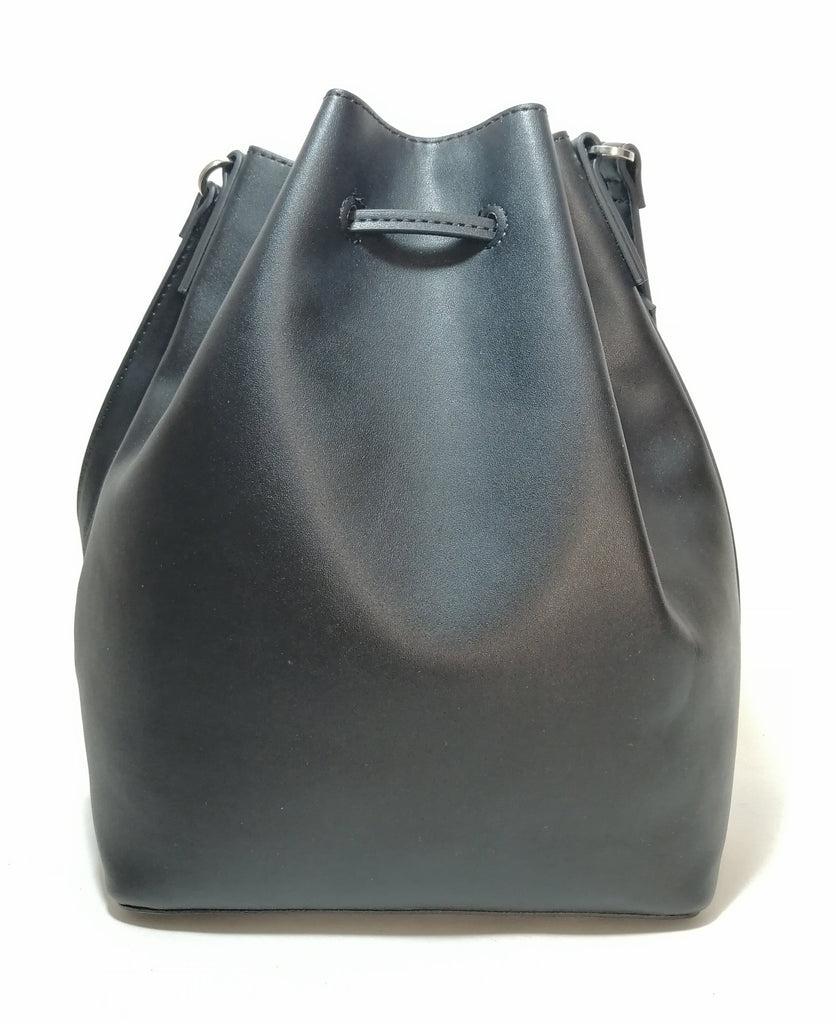Mango Black Drawstring Shoulder Bag