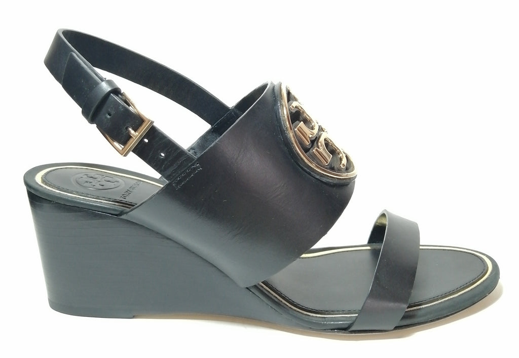 Miller metal on sale logo wedge sandal