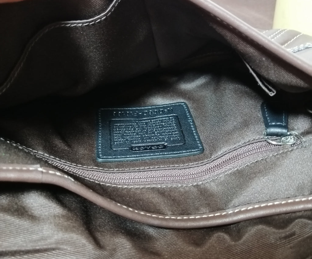 Coach Brown Leather Small Shoulder Bag