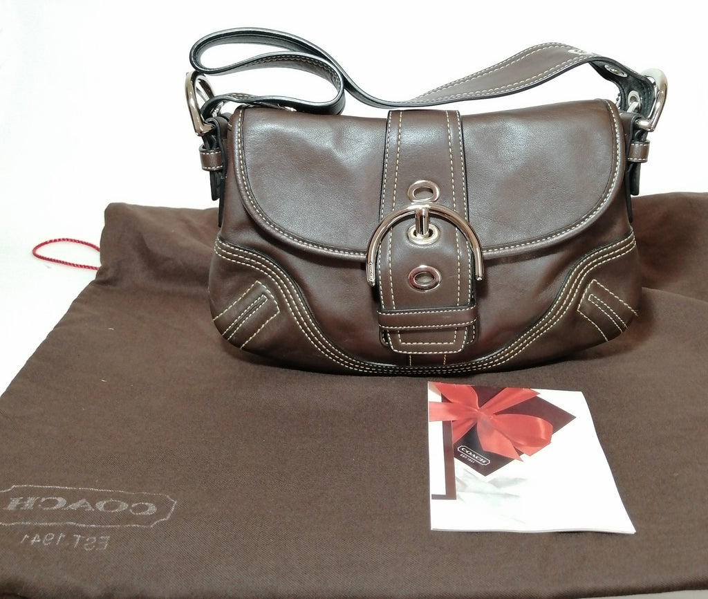 Coach Brown Leather Small Shoulder Bag