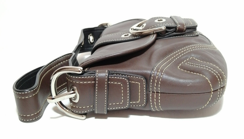 Coach Brown Leather Small Shoulder Bag