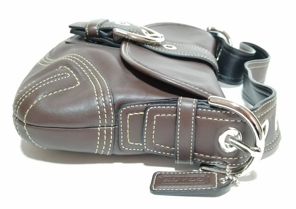 Coach Brown Leather Small Shoulder Bag