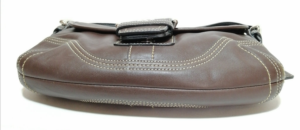 Coach Brown Leather Small Shoulder Bag