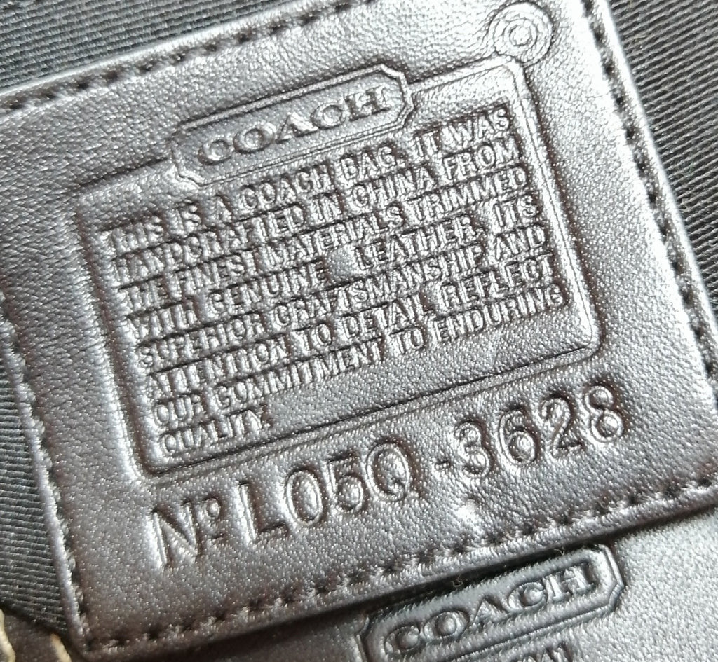 Coach Black Monogram Small Shoulder Bag