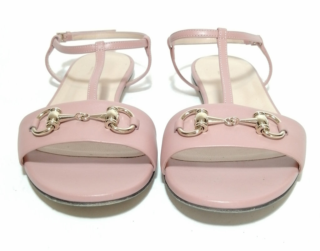 Gucci Pink Horsebit Sandals