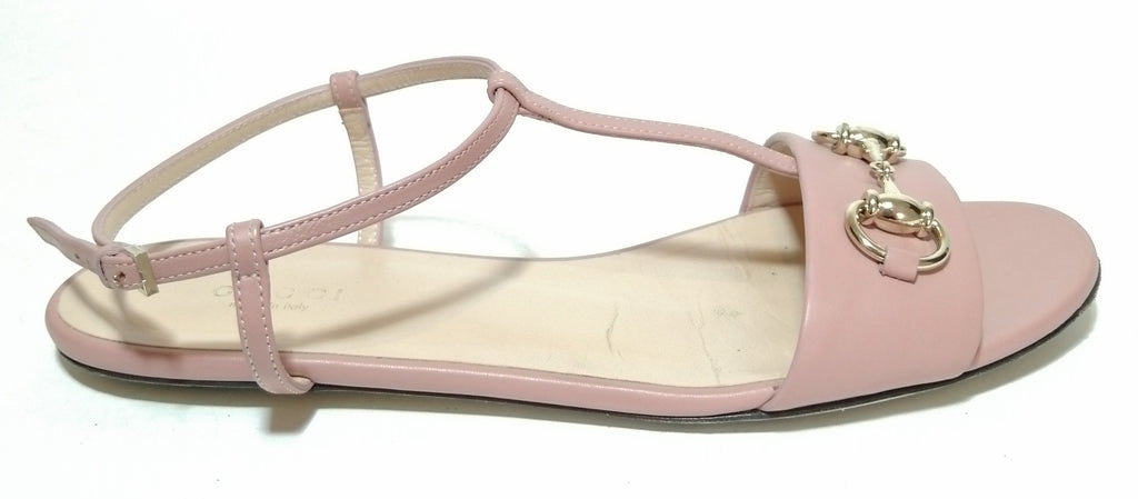 Gucci Pink Horsebit Sandals