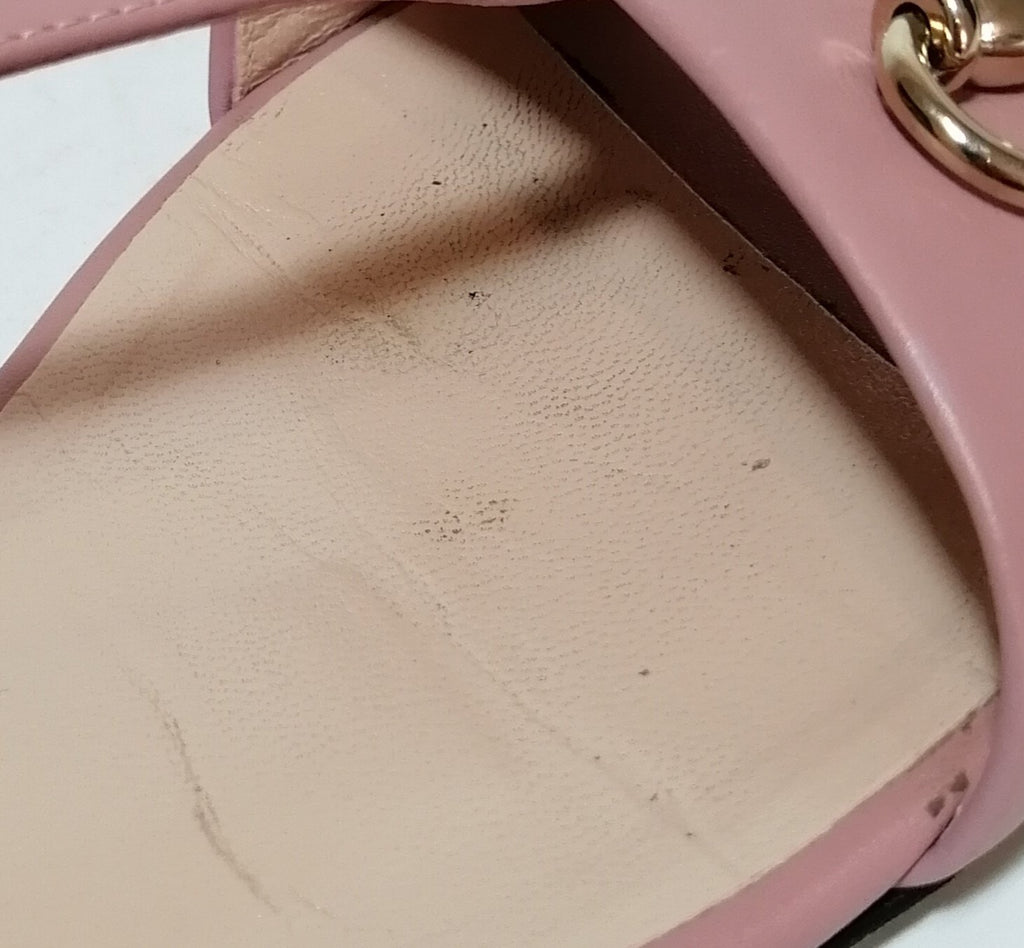 Gucci Pink Horsebit Sandals