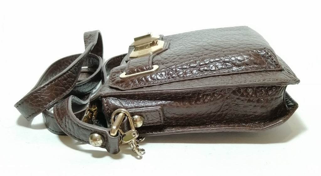 DKNY Brown Leather Shoulder Bag 