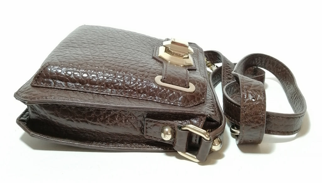 DKNY Brown Leather Shoulder Bag 