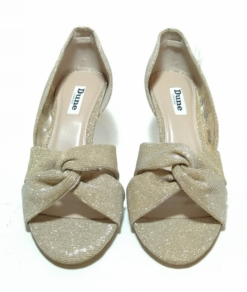 Dune Gold Fabric 'Capitol' Heels