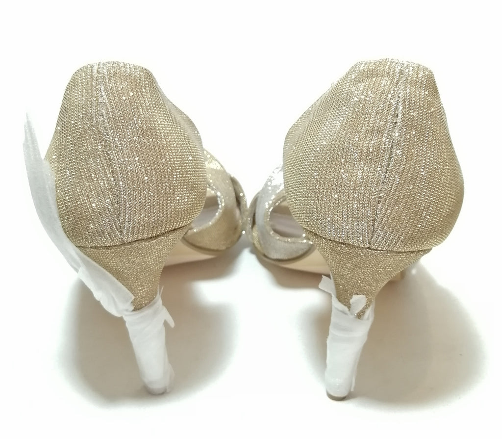 Dune Gold Fabric 'Capitol' Heels