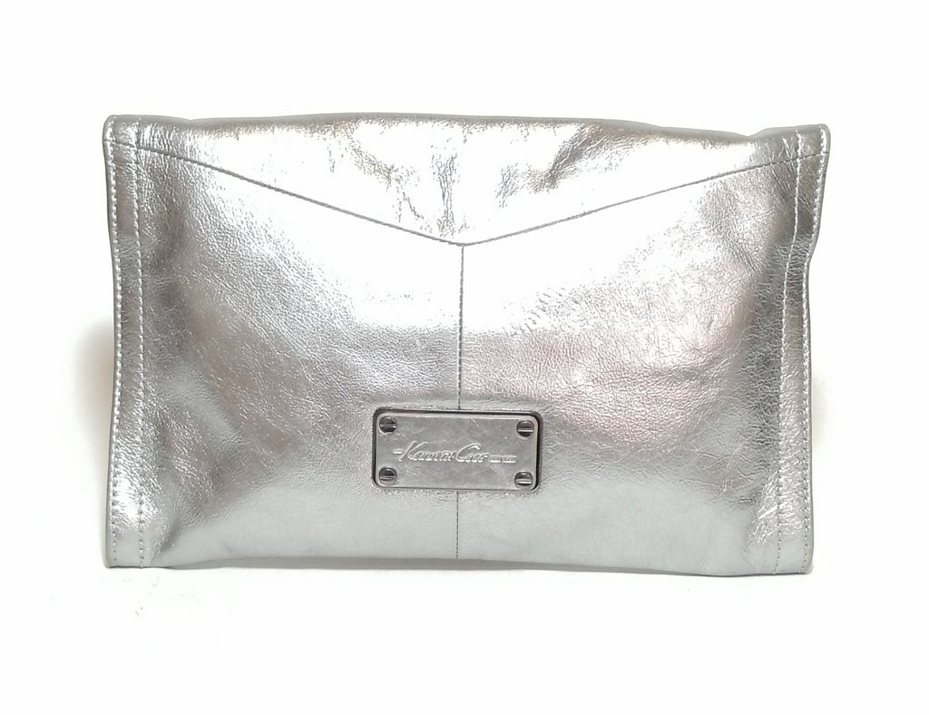 Kenneth Cole Silver Clutch