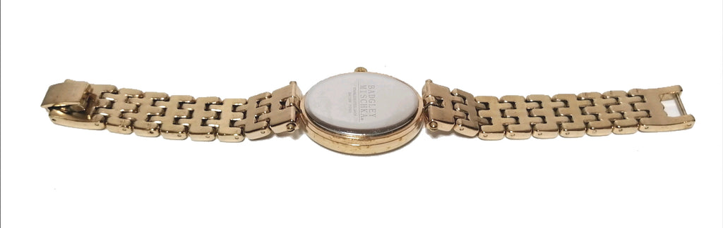 Badgley Mischka BA/1356WMGB Goldtone Swarovski Watch | Gently Used |