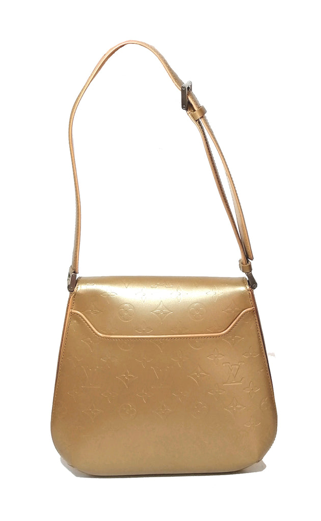 Louis Vuitton Light Gold Patent Shoulder Bag 