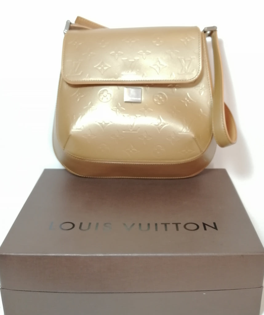 Louis Vuitton Light Gold Patent Shoulder Bag 