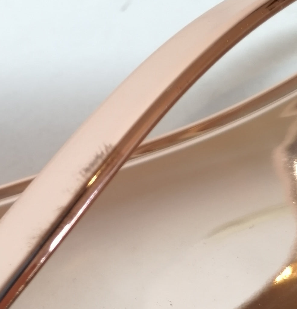 TED BAKER ROSE GOLD BOW GLAMARI JELLY FLATS