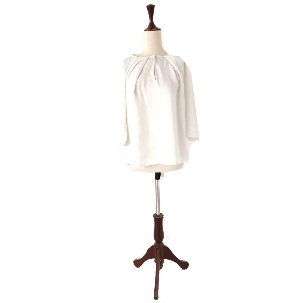 Mango White Satin Blouse | Gently Used |
