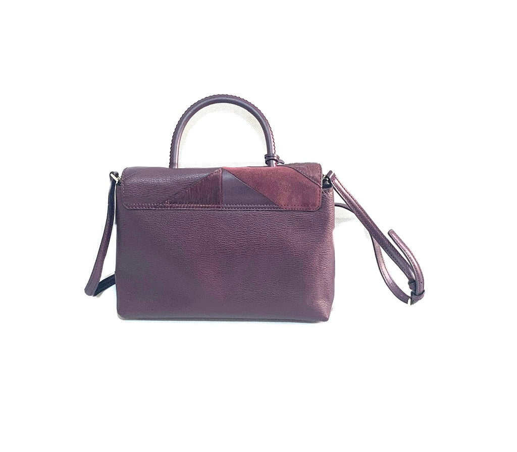 Kate Spade Purple Pebbled Leather Patchwork Shoulder Bag | Like New |