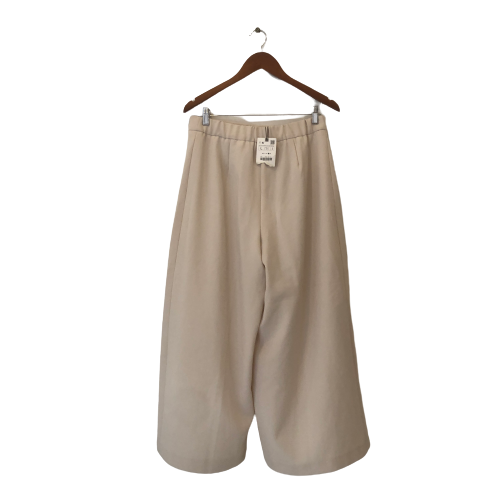 ZARA Beige Elastic Waist Pants | Brand New |