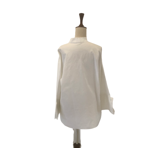 Mango White Boxy Fit Front-Pockets Shirt | Gently Used |
