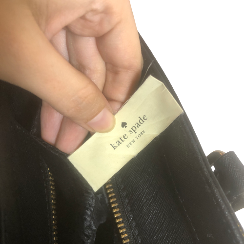 Kate Spade Black Saffiano Leather Shoulder Bag | Pre Loved |