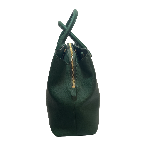 Michael Kors Emerald Green Leather Satchel | Gently Used |