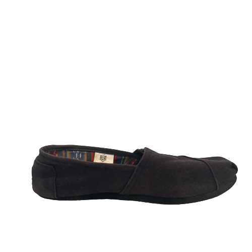 TOMS Black Canvas Shoes | Pre Loved |