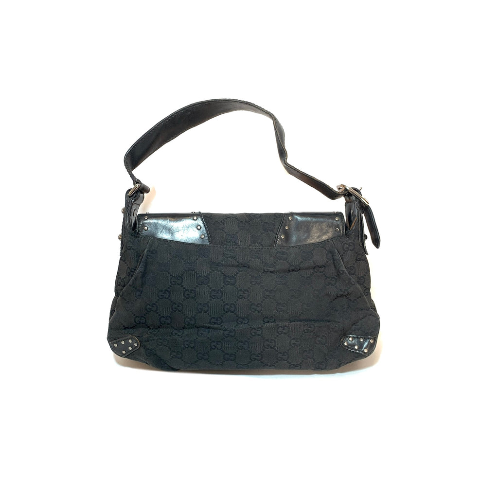 Gucci Black Monogram Vintage Bag | Pre Loved |