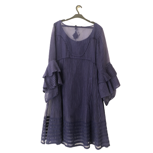 Ming Purple Striped Dress