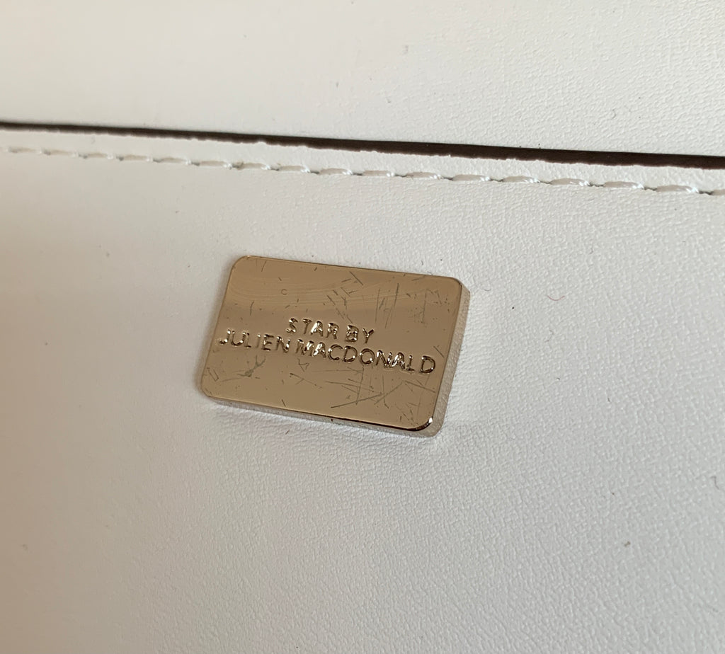 Star by Julien Macdonald Large White Clutch | Brand New |