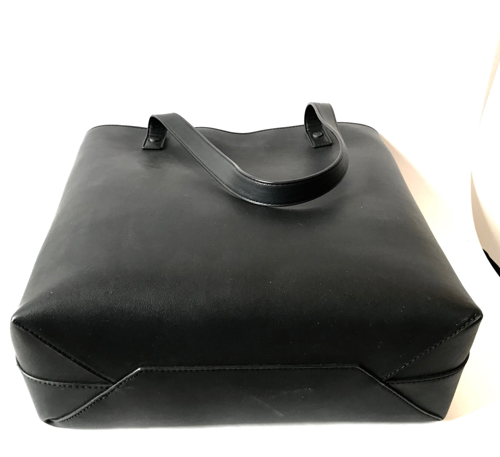 Charles & Keith Black Leather Tote Bag | Brand New | - Secret Stash
