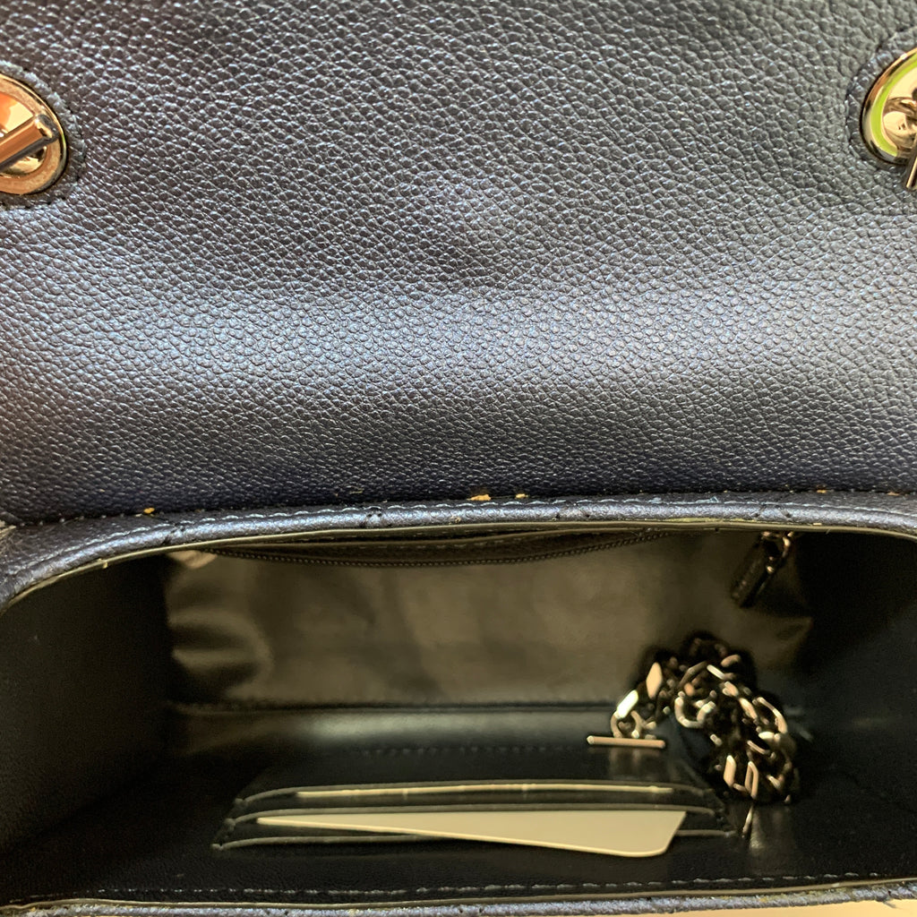 Charles & Keith Blue Metallic Studded Bag | Gently Used |