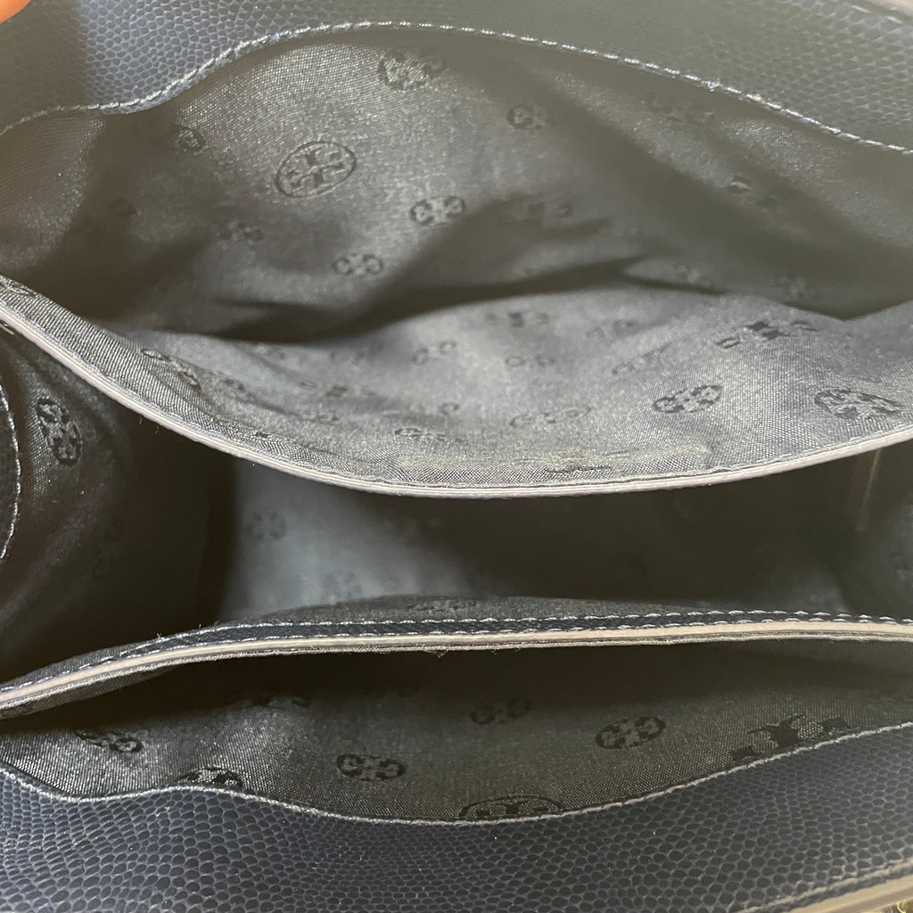 Tory Burch Navy 'Emerson' Leather Tote | Gently Used |