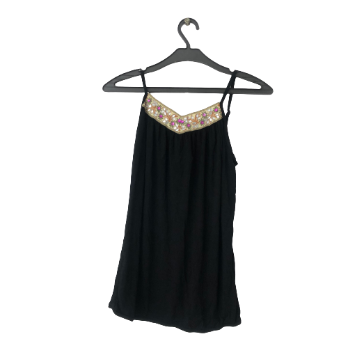 Your'ZZ by DKN Black Straps with Sequins work on neck