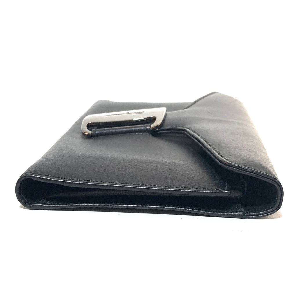 Salvatore Ferragamo Black Leather Envelope Wallet | Pre Loved |
