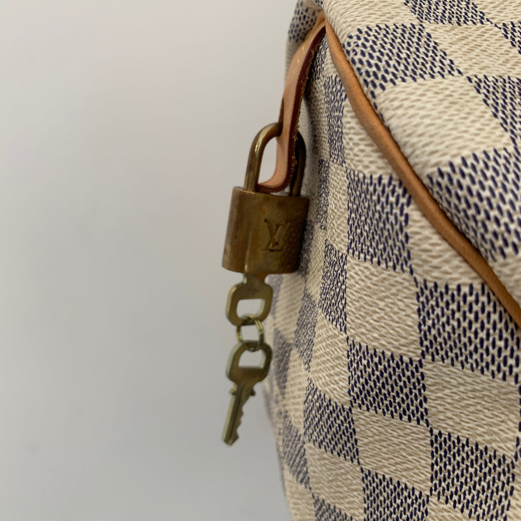 Louis Vuitton Damier Azur Speedy 30 Bag | Gently Used |