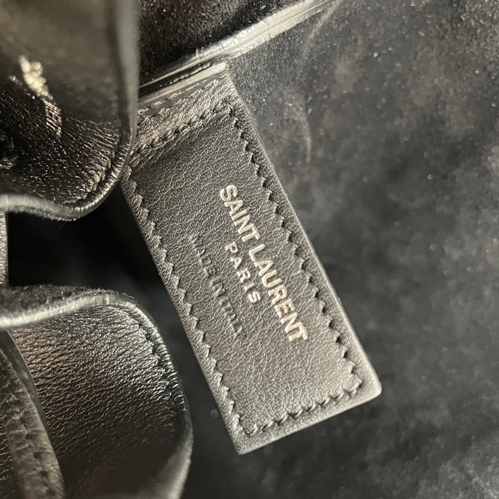 Saint Laurent Black Leather 'Jen' Bucket Bag | Gently Used |