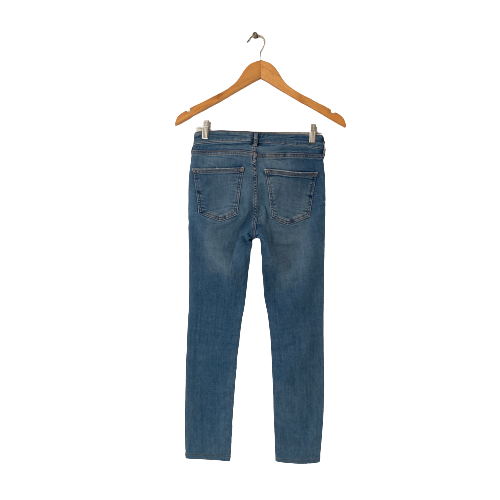 ZARA Plain Blue Classic Skinny Jeans | Gently Used |