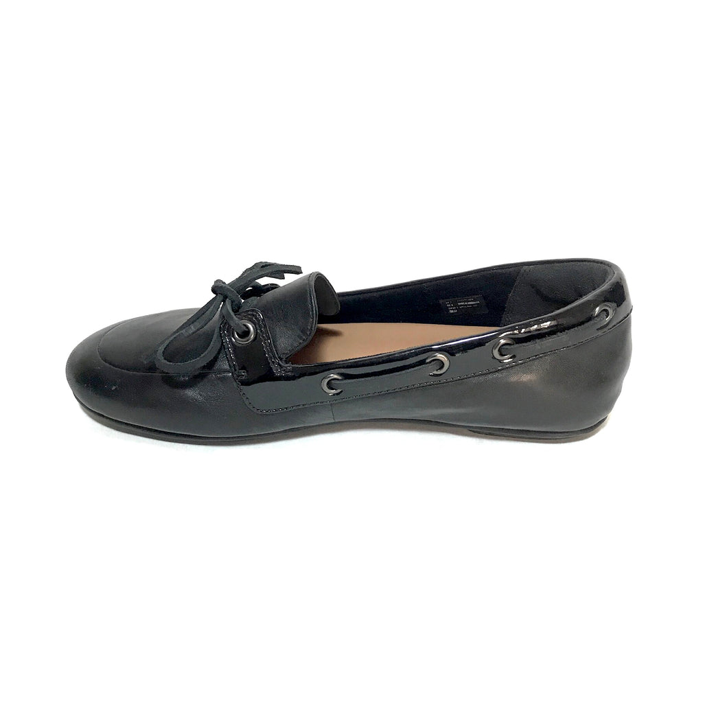 FitFlop Black Leather Loafers | Gently Used |